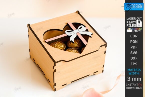 Valentines Day Gift Box Laser 136803089 Creativo Digital